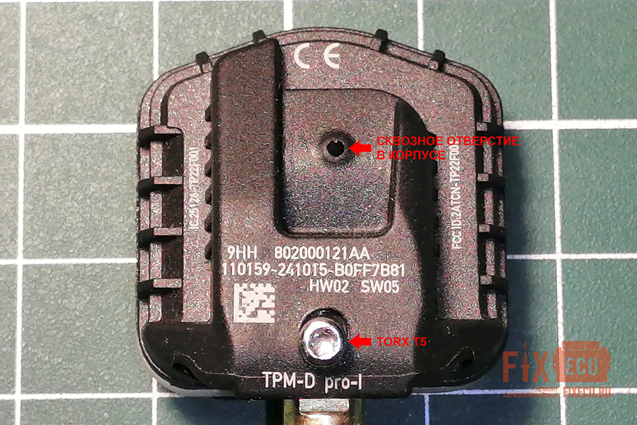 Маркировка TPMS 802000121AA
